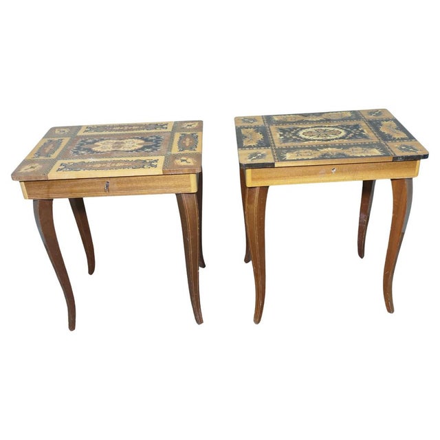 Vintage Italian Musical Side Tables, 1960 For Sale - Image 10 of 10