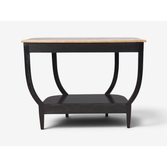 Louis XVI Style, Console Tables, Ebonized Wood, Bronze, Marble, France, 20th C. For Sale - Image 16 of 16