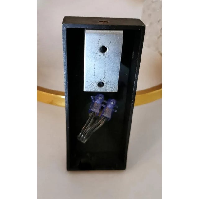 1957 Arlus Maison Style Three Sconces in Brass and Half Crystal - Set of 3 For Sale - Image 11 of 13