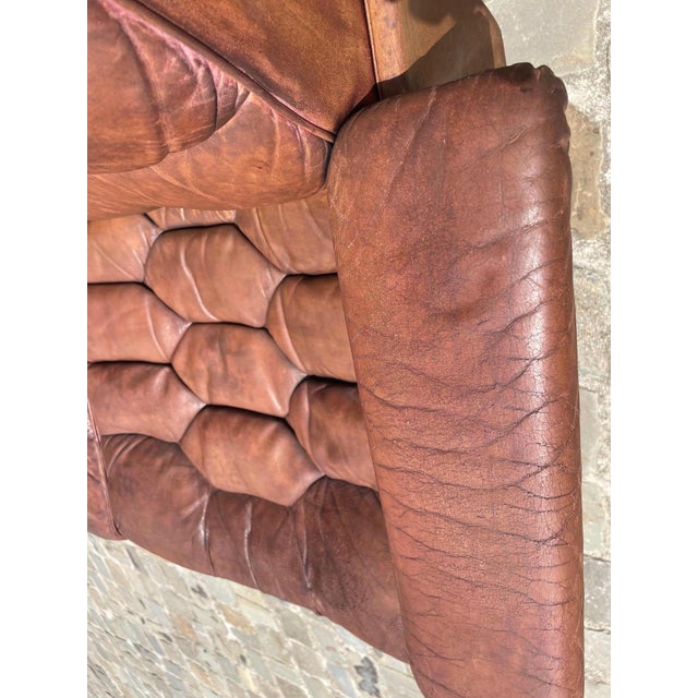 DS35 2-Seater Loveseat Sofa in Leather attributed to Robert Haussman for de Sede For Sale - Image 5 of 18