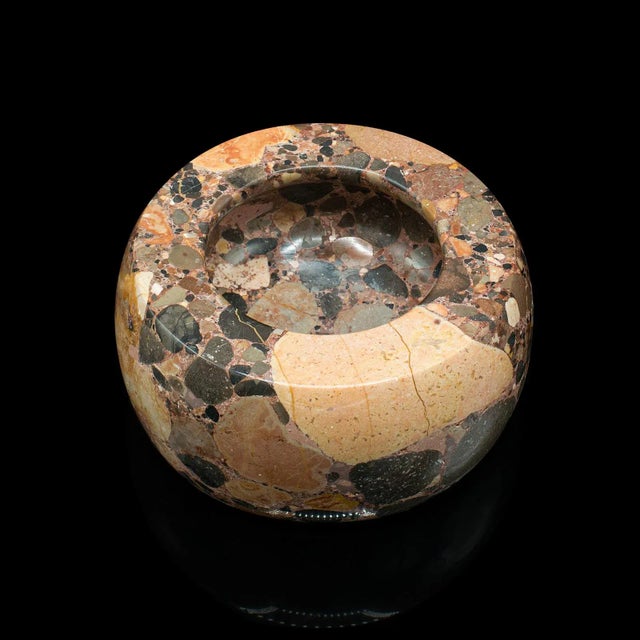 1920s Antique English Granite Decorative Potpourri Dish For Sale - Image 4 of 10