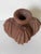 Brown Vintage Organic Cactus Shape Clay Vase For Sale - Image 8 of 12