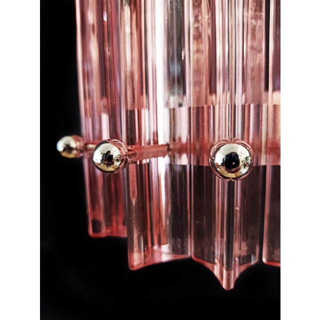 Mid-Century Italian Pink Murano Glass Wall Sconces, 1990s, Set of 4 For Sale - Image 10 of 17