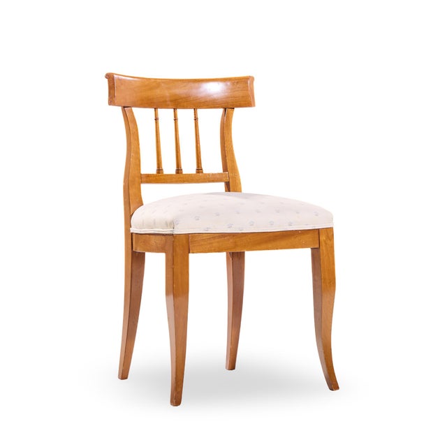 Kindel Furniture Kindel Furniture French Regency Solid Cherry Wood Dining Side Chairs - Pair For Sale - Image 4 of 12