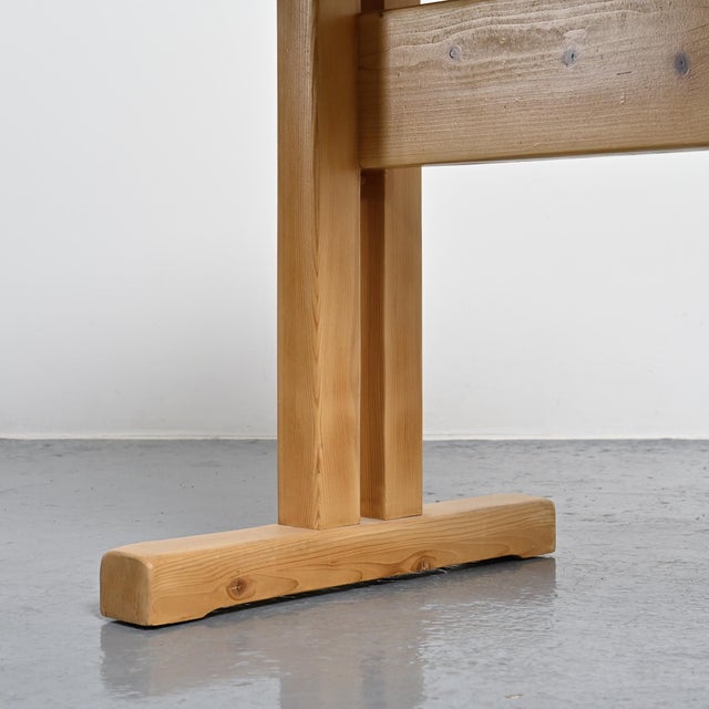 Pine Dining Table for Les Arcs, France, 1970s For Sale - Image 10 of 13