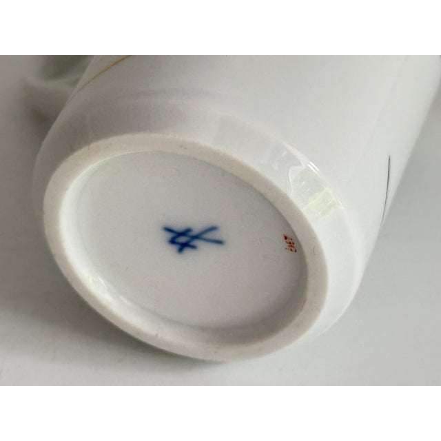 Form Wellenspiel Waterfowl Turquoise Coffee Cup with Saucer and Plate from Meissen, 1990s, Set of 3 For Sale - Image 4 of 11
