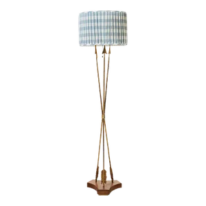 1960s Tripod Arrow Floor Lamp in Brass