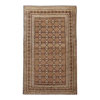 Galerie Shabab Collection Mid-20th Century East Turkestan Samarkand Throw Rug For Sale