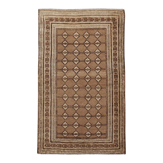 Galerie Shabab Collection Mid-20th Century East Turkestan Samarkand Throw Rug For Sale