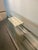 Mid-Century Modern Vintage Travertine and Chrome Console Table For Sale - Image 3 of 4