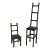 Vintage Brutalist Cast Iron Chair Sculptures Set of Two 1980s For Sale