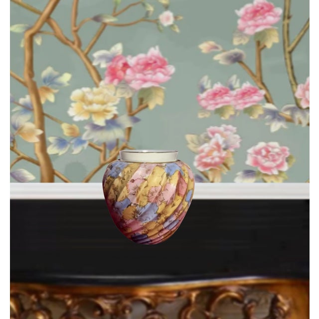 Antique Floral Porcelain Vase Ejd Bodley For Sale - Image 10 of 17