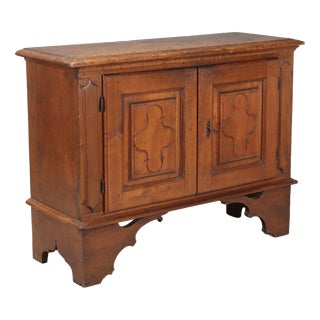 Baroque Walnut Sideboard with Paneled Doors For Sale
