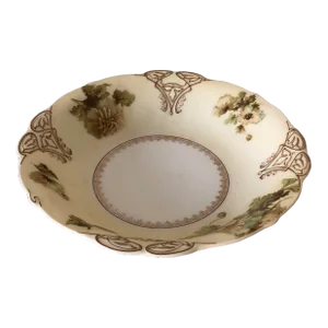 Antique Art Nouveau Silesia "Old Ivory" Pattern Serving Bowl