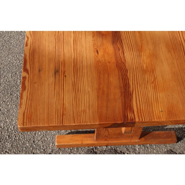 Vintage Danish Dining Table in Pine Wood, 1970s For Sale - Image 13 of 18