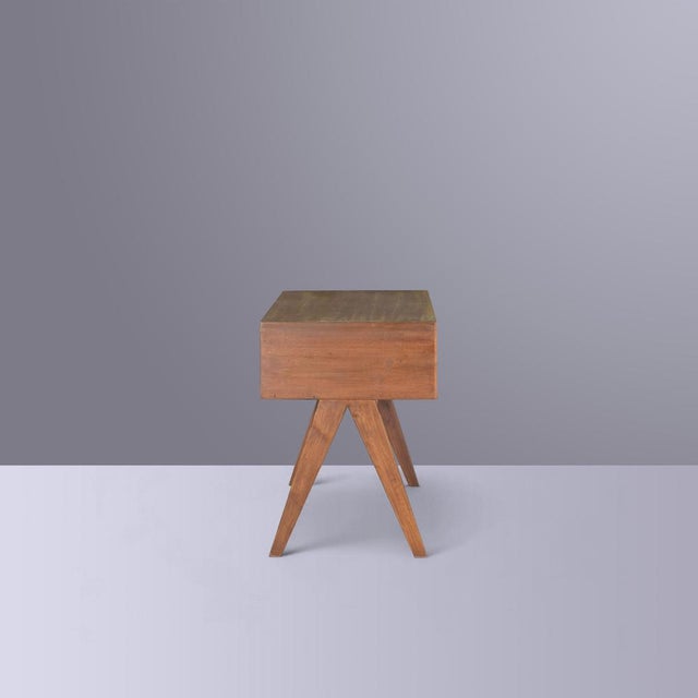 Mid-Century Modern PJ-BU-08-B Student Desk by Pierre Jeanneret, 1960s For Sale - Image 4 of 10