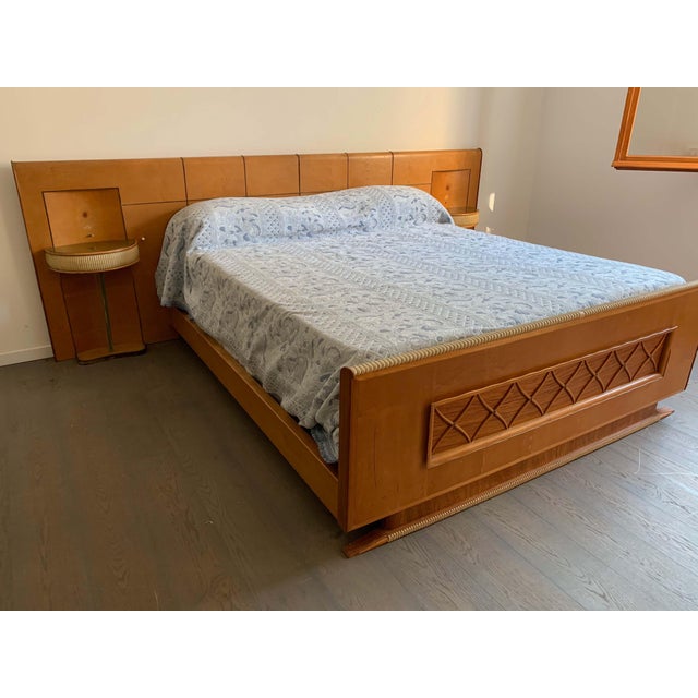 Art Deco Maple Bed, 1930s For Sale - Image 3 of 16