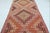 Mid-Century Modern 1960s Salmon Coloured Oushak Kilim Rug - 60"x126" For Sale - Image 3 of 13