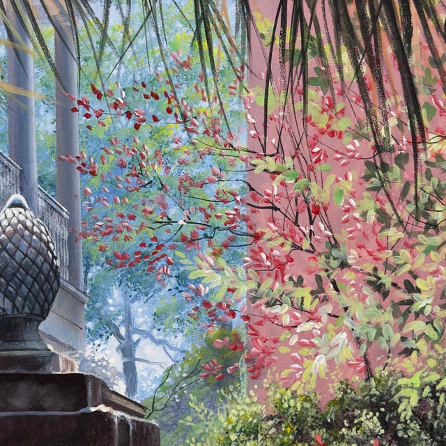 1990s Vintage Original John W. Jones Painting Laurens Street Charleston Sc For Sale - Image 5 of 12