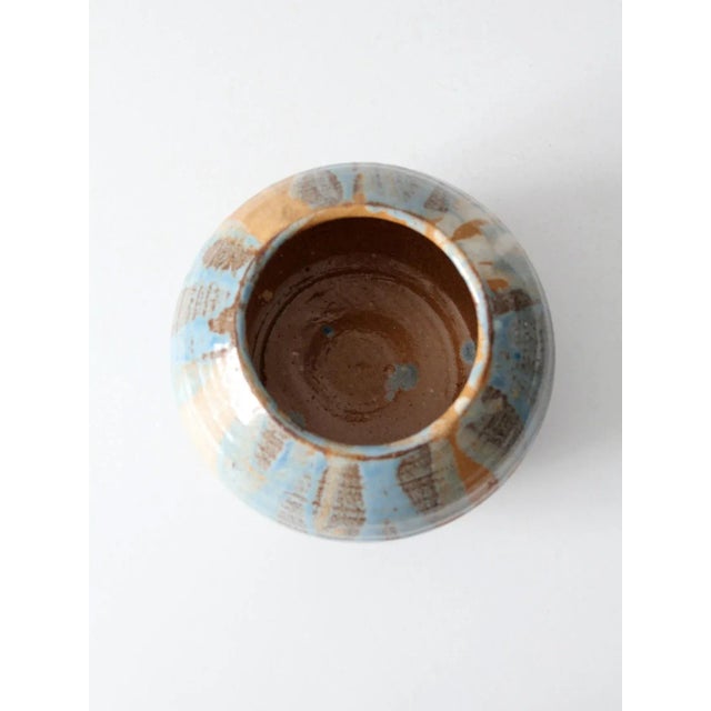 Vintage Studio Pottery Vase For Sale - Image 9 of 11