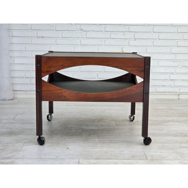 1970s Danish Modus Side Table in Teak by Kristian Vedel for Søren Wiladsen, 1974 For Sale - Image 5 of 16