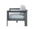 Sardinia Aluminum Frame Outdoor 74" Love Seat / Sofa - Gray Cushions For Sale - Image 12 of 18