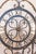 Metal Mid 20th Century French Wrought Iron Six-Light Clock Face Chandelier with Scrolling Arms For Sale - Image 7 of 10