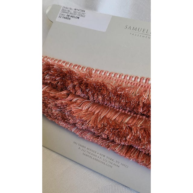 Contemporary Indoor/Outdoor Brush Trim From Samuel & Sons- 1.83 Yards For Sale - Image 3 of 3