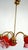 Vintage Brass and Glass 5-Light Chandelier, 1980s For Sale - Image 13 of 14