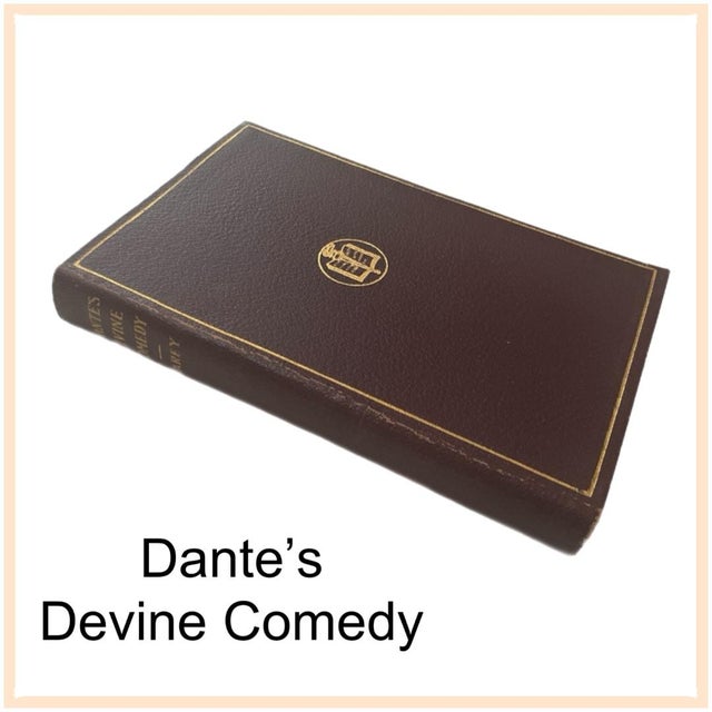 5 Vintage Classic Books - Odyssey, Rubiáyát, Dante, Treasure Island, Emerson For Sale - Image 9 of 12