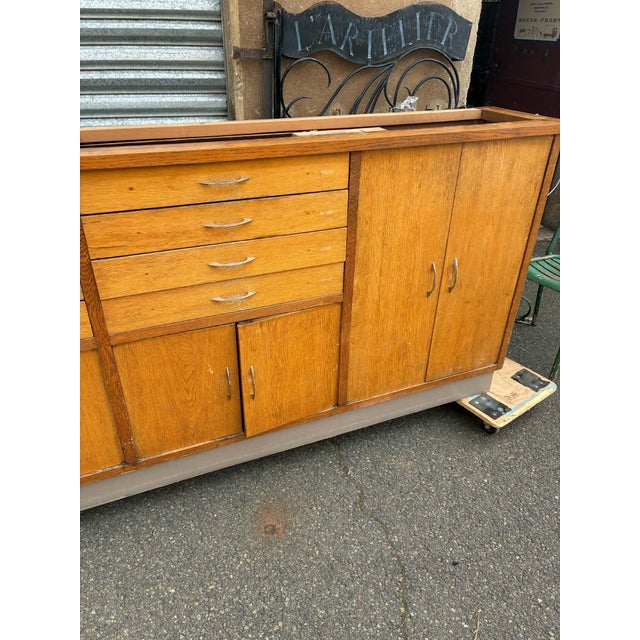 Vintage Oak Sideboard, 1960s For Sale - Image 10 of 12