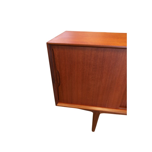 Vintage Model 42 Sideboard in Teak with Sliding Doors by Knud Nielsen, 1960s For Sale - Image 11 of 18