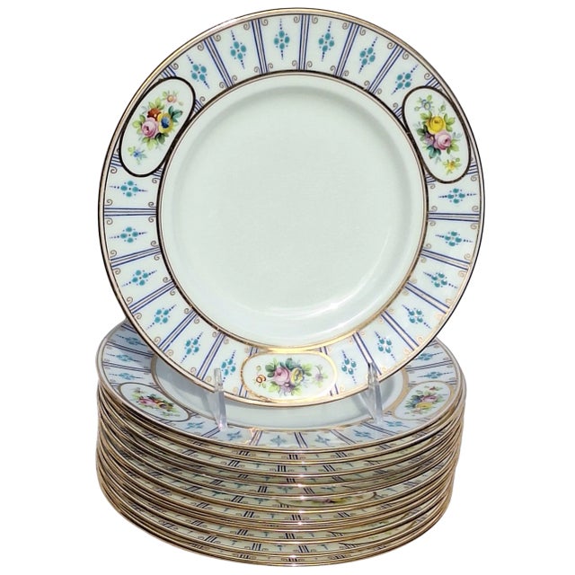 Late 19th Century Minton's Nathan Dohrmann Co San Francisco California - 12 Salad Plates For Sale - Image 11 of 11