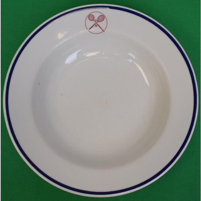 Mid 20th Century Racquet & Tennis Club China Dinner Service - Set of 4 For Sale - Image 4 of 6