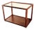 'Joaquim Tenreiro Style' Mid-Century Modern Brazilian Rosewood and Glass Rolling Bar Cart, Side Table For Sale