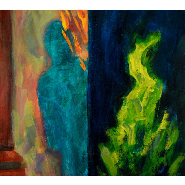 "Barbeque Study I" - Acrylic on Paper by Betsy J. Miller For Sale In Monterey, CA - Image 6 of 10