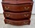 Vintage (1950's) China Cabinet/Hutch has a Chippendale Style. The Wood is Mahogany. Serpentine Swan Neck, Two Doors with...