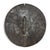 Tribal Vintage Round Black & White African Zulu Shield Wall Object For Sale - Image 3 of 4