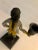 Safari Pair of 1960s Yellow Vest / Gray Jacket "Butler" Monkey Candle Holders For Sale - Image 3 of 12