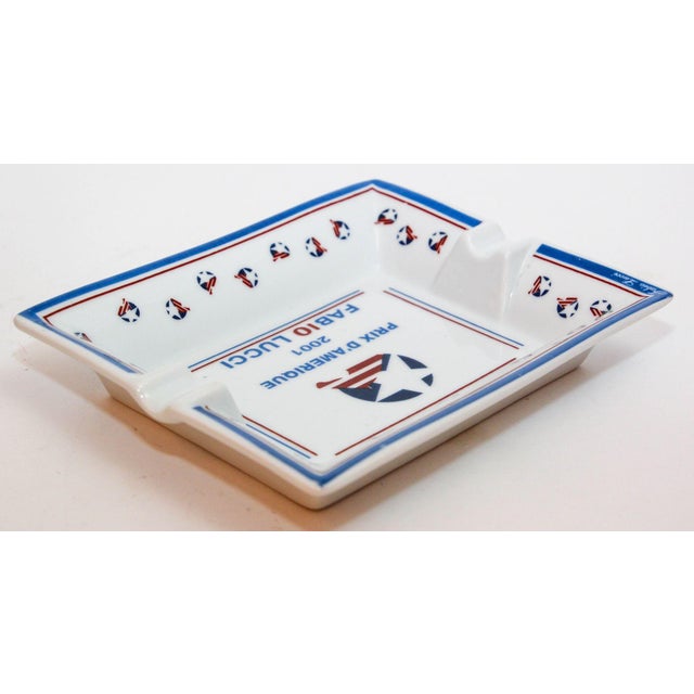 Porcelain Dish Catchall "Prix D'Amérique 2001 Fabio Lucci" France For Sale In Palm Springs - Image 6 of 11