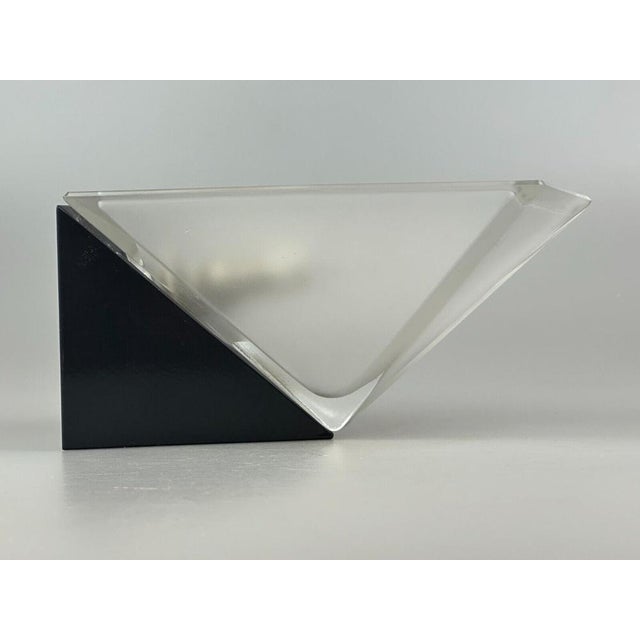 Metal Space Age Cube Wall Lamp in Ice Glass from Peill & Putzler, 1970s For Sale - Image 7 of 18