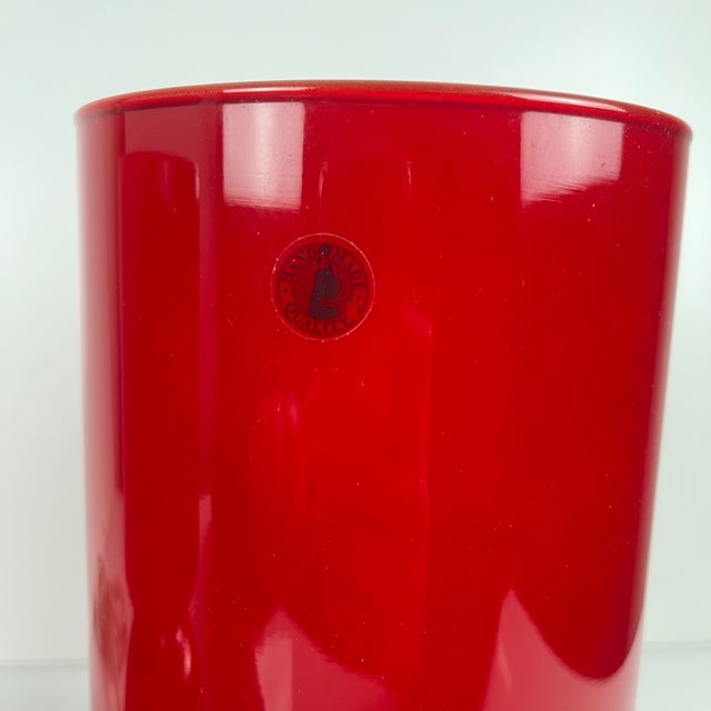 Glass Lykta Red Lamps from Ikea, 1990, Set of 2 For Sale - Image 7 of 11