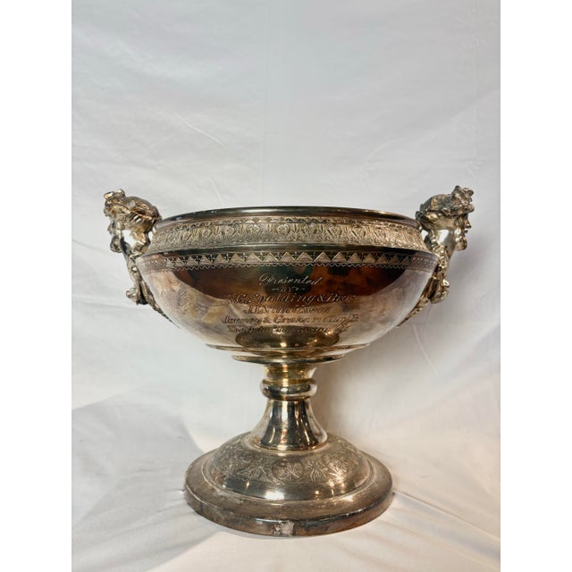 Truly a rare and significant piece of Chicago maritime history, and a beautiful silver piece! This trophy reads — "1888...
