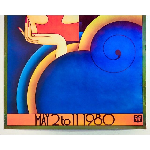 Illustration 1980 Original Canadian Exhibition Poster, National Book Festival - Theo Dimson For Sale - Image 3 of 5