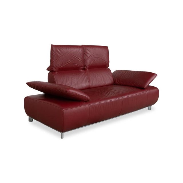 Volare Leather Two-Seater Red Manual Function Sofa from Koinor For Sale - Image 5 of 17