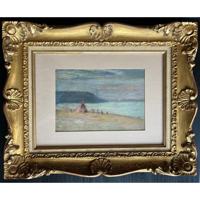 Henri-Edmond CROSS (1856 - 1910), French artist Seascape Pastel on paper. Workshop stamp in the lower left corner, heavily...