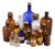 Pharmacy Bottles and Flasks of Different Sizes and Colors, Early 20th Century, Set of 17 For Sale