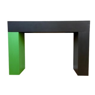 Modern Color Blocked Console Table For Sale