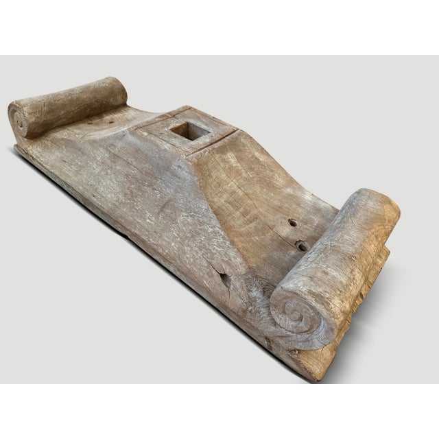 Beautiful architectural base with hand carved scrolls on each end. Originally used as a base for an interior column, hence...