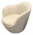 DWR Leather Lína Swivel Chair For Sale
